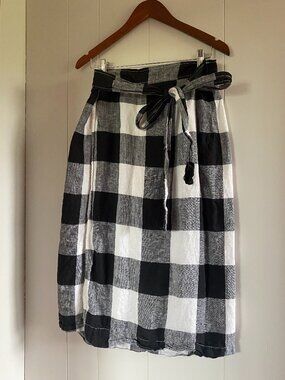 Everlane Linen Wrap Skirt